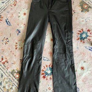 Stylish Black Leather Pants